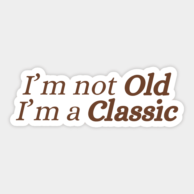 Classic Retro Sticker by Pixxie Design